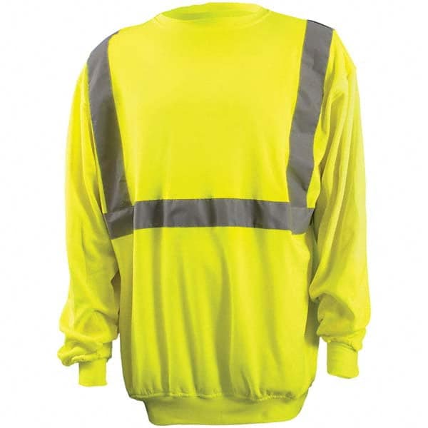 Work Shirt: High-Visibility, 5X-Large, Cotton & Fleece, Yellow MPN:LUX-SWTL-Y5X