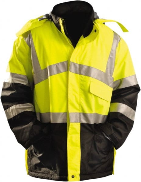 Heated Jacket: Size 5X-Large, High-Visibility Yellow, Polyester MPN:LUX-TJCW-Y5X