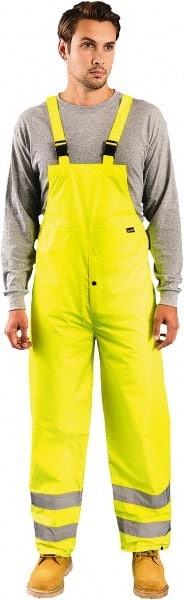 Rain Bib Overalls: Size 5X-Large, Polyester & Polyurethane MPN:LUX-TRBIB-Y5X