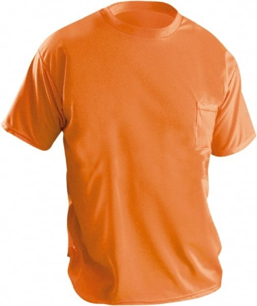 Work Shirt: High-Visibility, Large, Polyester, High-Visibility Orange MPN:LUX-XSSPB-OL