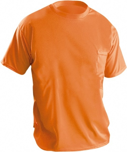 Work Shirt: High-Visibility, Small, Polyester, High-Visibility Orange MPN:LUX-XSSPB-OS