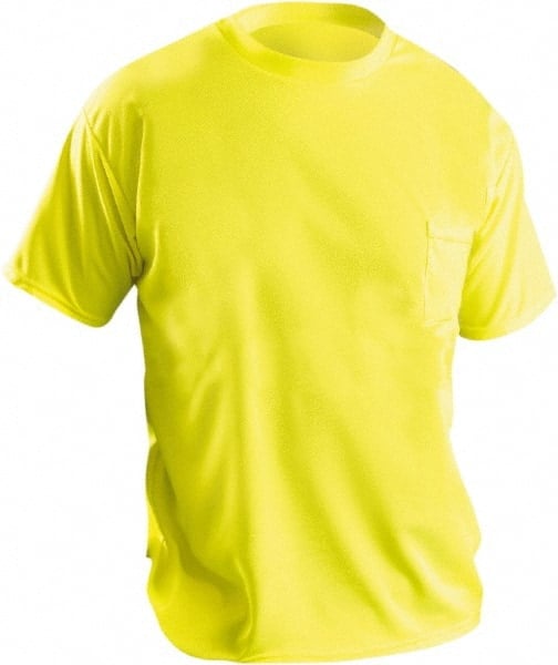 Work Shirt: High-Visibility, 3X-Large, Polyester, High-Visibility Yellow MPN:LUX-XSSPB-Y3X