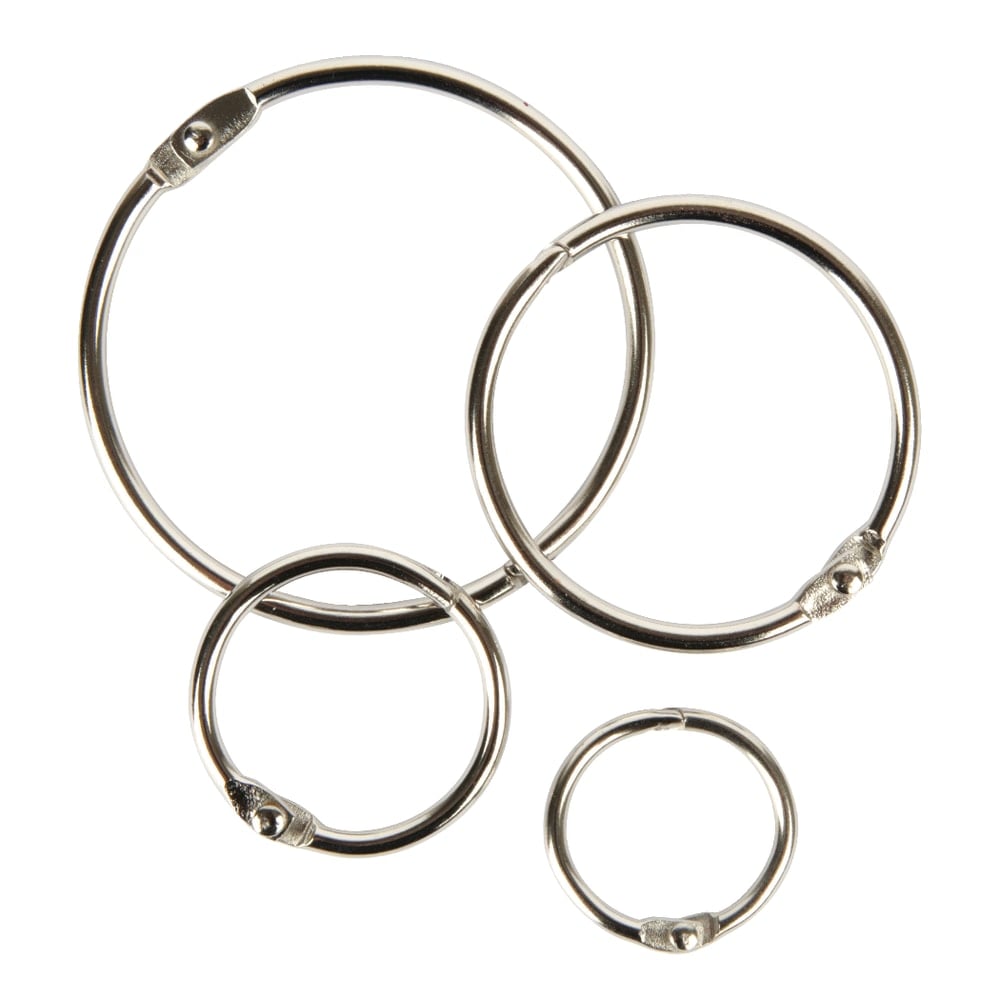 Office Depot Brand Loose-Leaf Rings, Assorted Sizes, Pack Of 20 (Min Order Qty 47) MPN:429316-20