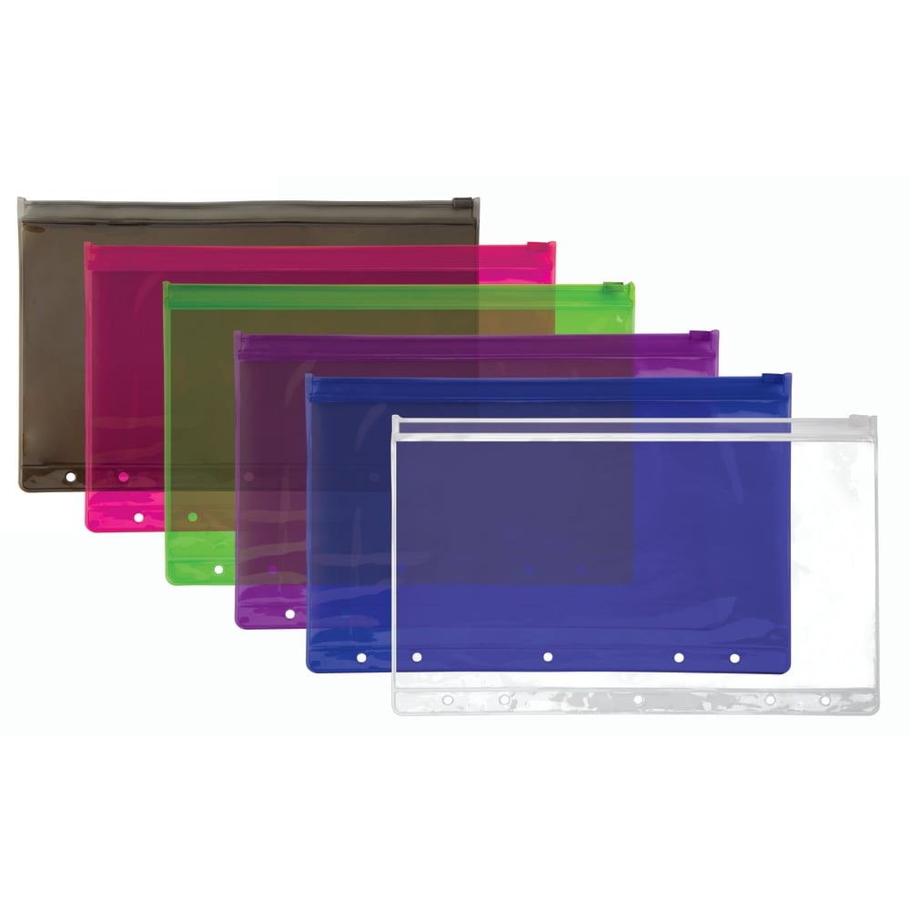 Office Depot Brand Vinyl Storage Pouch, Assorted Colors (Min Order Qty 132) MPN:PPTV201401A