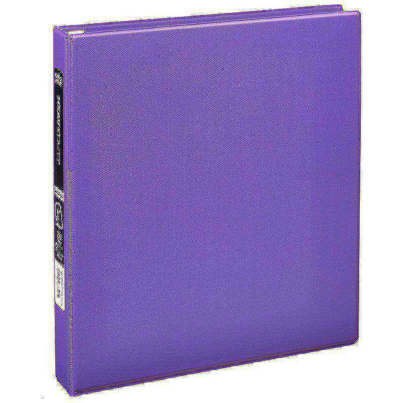 Office Depot Heavy-Duty Easy-Open 3-Ring Binder, 1in D-Rings, Purple (Min Order Qty 19) MPN:OD03306