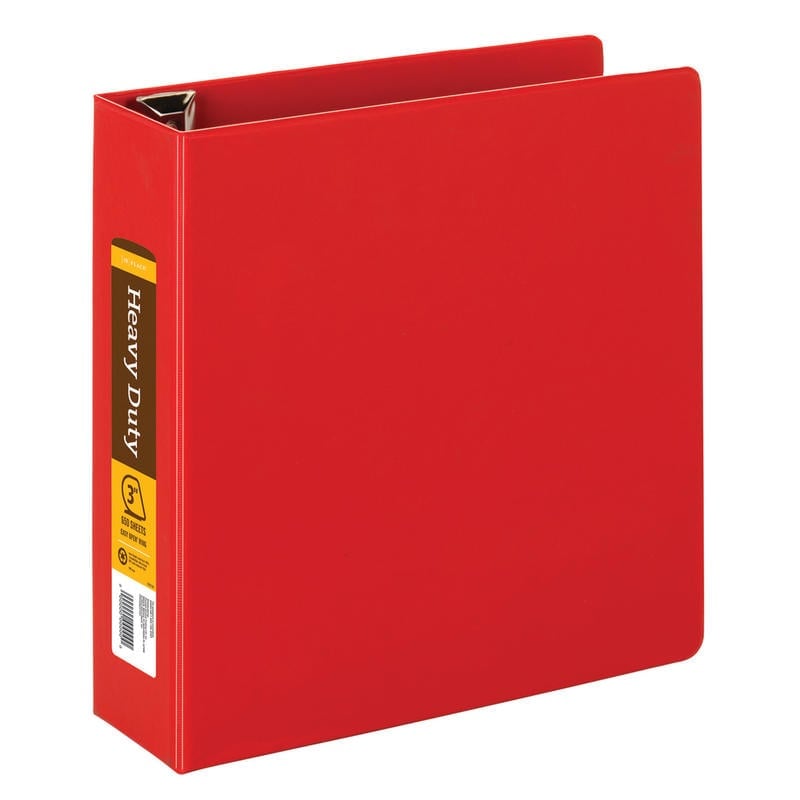 Office Depot Heavy-Duty 3-Ring Binder, 3in D-Rings, Red (Min Order Qty 12) MPN:OD03334