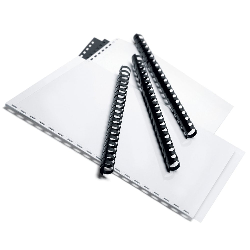 Office Depot Brand 5/8in Binding Combs, 125-Sheet Capacity, Black, Pack Of 25 (Min Order Qty 7) MPN:25849