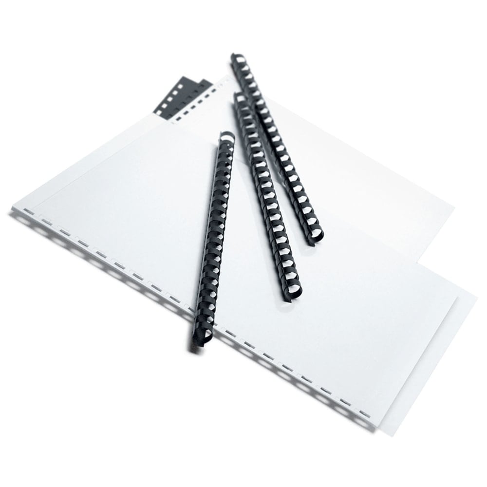 Office Depot Brand 1/2in Binding Combs, 90-Sheet Capacity, Black, Pack Of 25 (Min Order Qty 7) MPN:25851