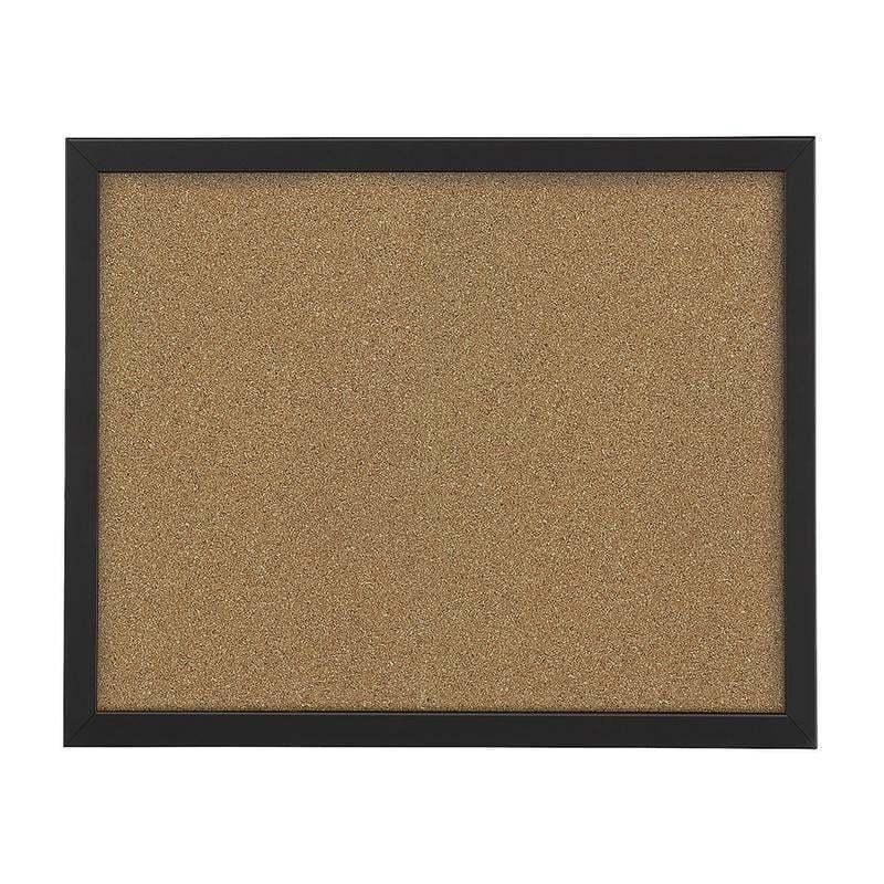 Office Depot Brand Cork Bulletin Board, 18in x 24in, Black Finish Frame (Min Order Qty 8) MPN:KK0333