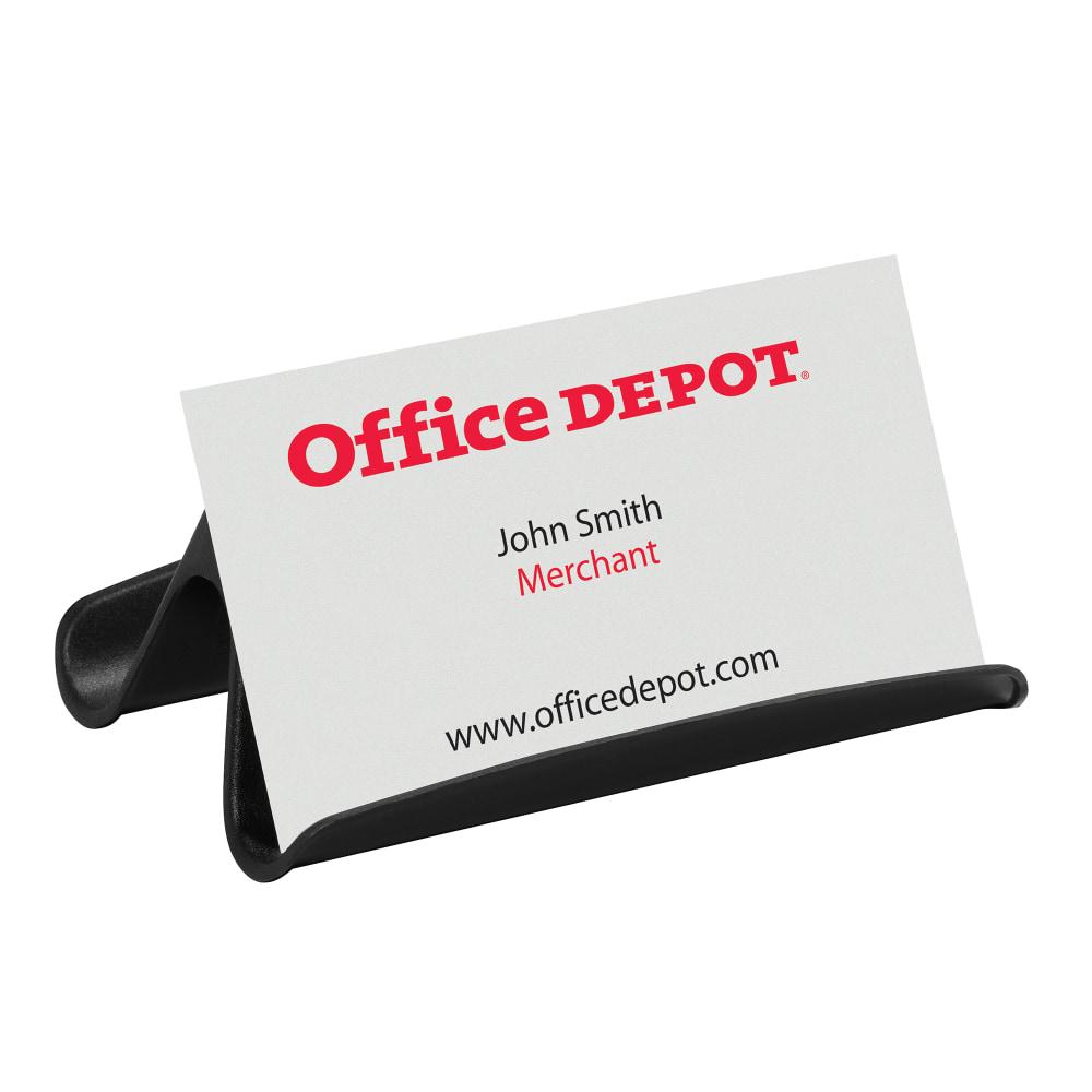 Office Depot Brand Business Card Holder, Black (Min Order Qty 61) MPN:65227