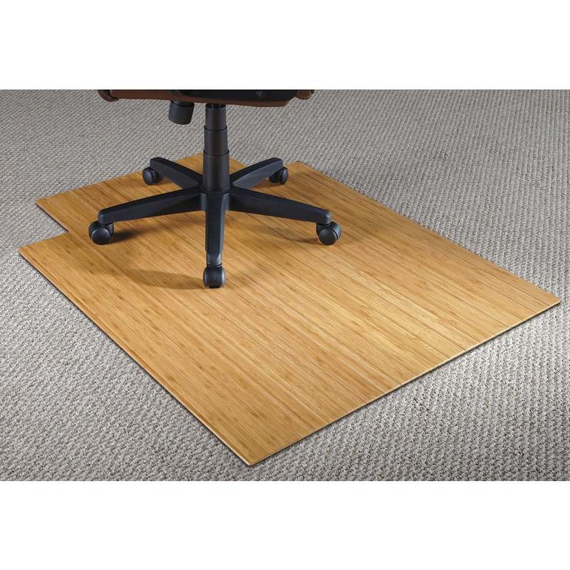 Realspace Bamboo Chair Mat, 36inW x 48inD, 3/16in Thick, Natural MPN:AMB24003