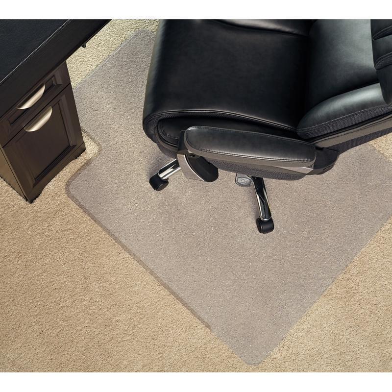 Realspace Heavy Duty Chair Mat for Carpet with Lip, Ramped Edge, 36in x 48in, Clear (Min Order Qty 2) MPN:CM15111OD6