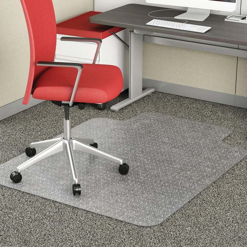 Realspace Advantage Commercial Pile Chair Mat with Lip, 36in x 48in, Clear (Min Order Qty 3) MPN:OD40580