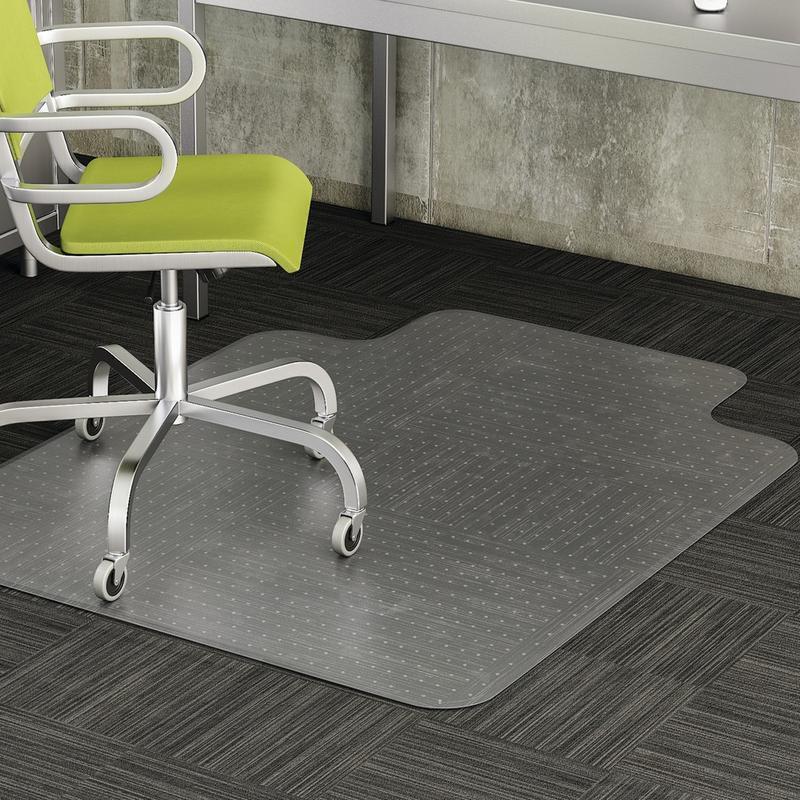 Realspace Advantage Commercial Pile Chair Mat, Wide Lip, 46in x 60in, Clear (Min Order Qty 2) MPN:OD40620