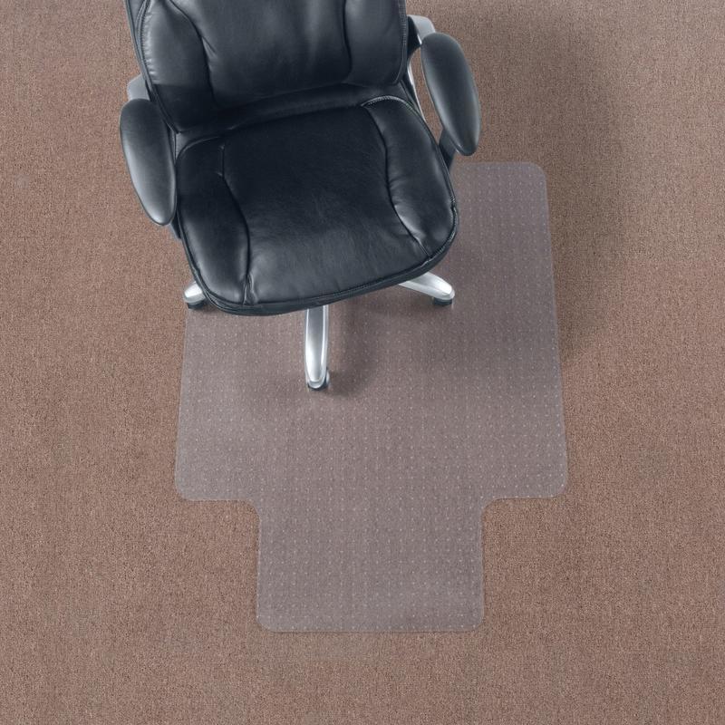 Realspace Economy Commercial Pile Chair Mat with Lip, 36in x 48in, Clear (Min Order Qty 2) MPN:OD64422