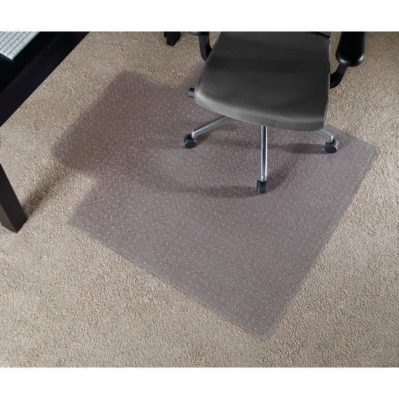 Realspace Economy Commercial Pile Chair Mat, Wide Lip, 45in x 53in, Clear (Min Order Qty 2) MPN:OD64425