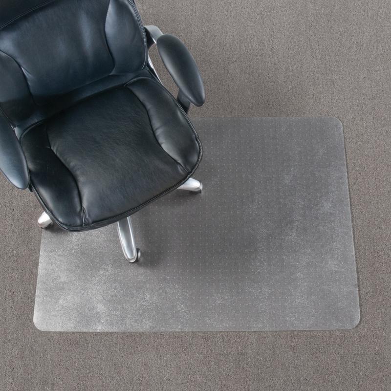 Realspace Economy Commercial Pile Chair Mat, 46in x 60in, Clear (Min Order Qty 2) MPN:OD64429