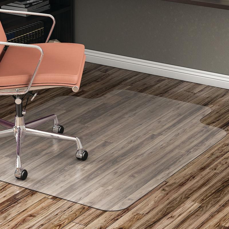 Realspace Hard Floor Chair Mat, Wide Lip, 45in x 53in, Clear (Min Order Qty 2) MPN:OD76600
