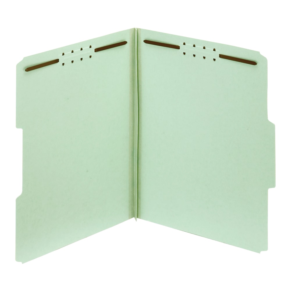 Office Depot Brand Expanding Pressboard Folders With Fasteners, Letter Size (8-1/2in x 11in), 1in Expansion, Green, Box Of 25 (Min Order Qty 3) MPN:768695OD