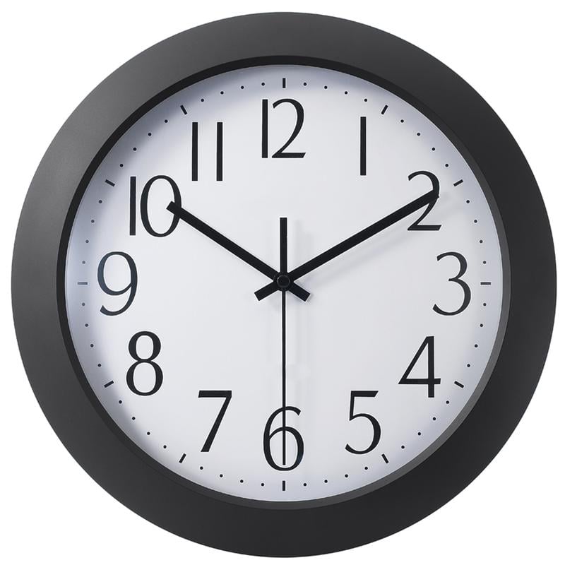 Office Depot Brand 12in Flat-Panel Plastic Round Wall Clock (Min Order Qty 7) MPN:TC6008B