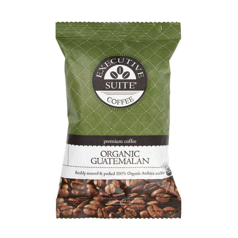 Executive Suite Coffee Single-Serve Coffee Packets, Certified Organic Guatemalan, Carton Of 24 (Min Order Qty 3) MPN:OFFI/G/24/E-ORGGUA