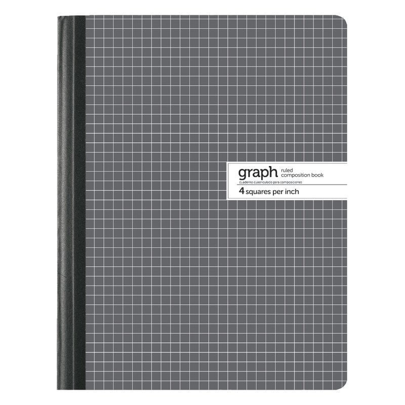 Office Depot Brand Composition Book, 7-1/2in x 9-3/4in, Quad Ruled, 100 Sheets (Min Order Qty 61) MPN:CJV2001