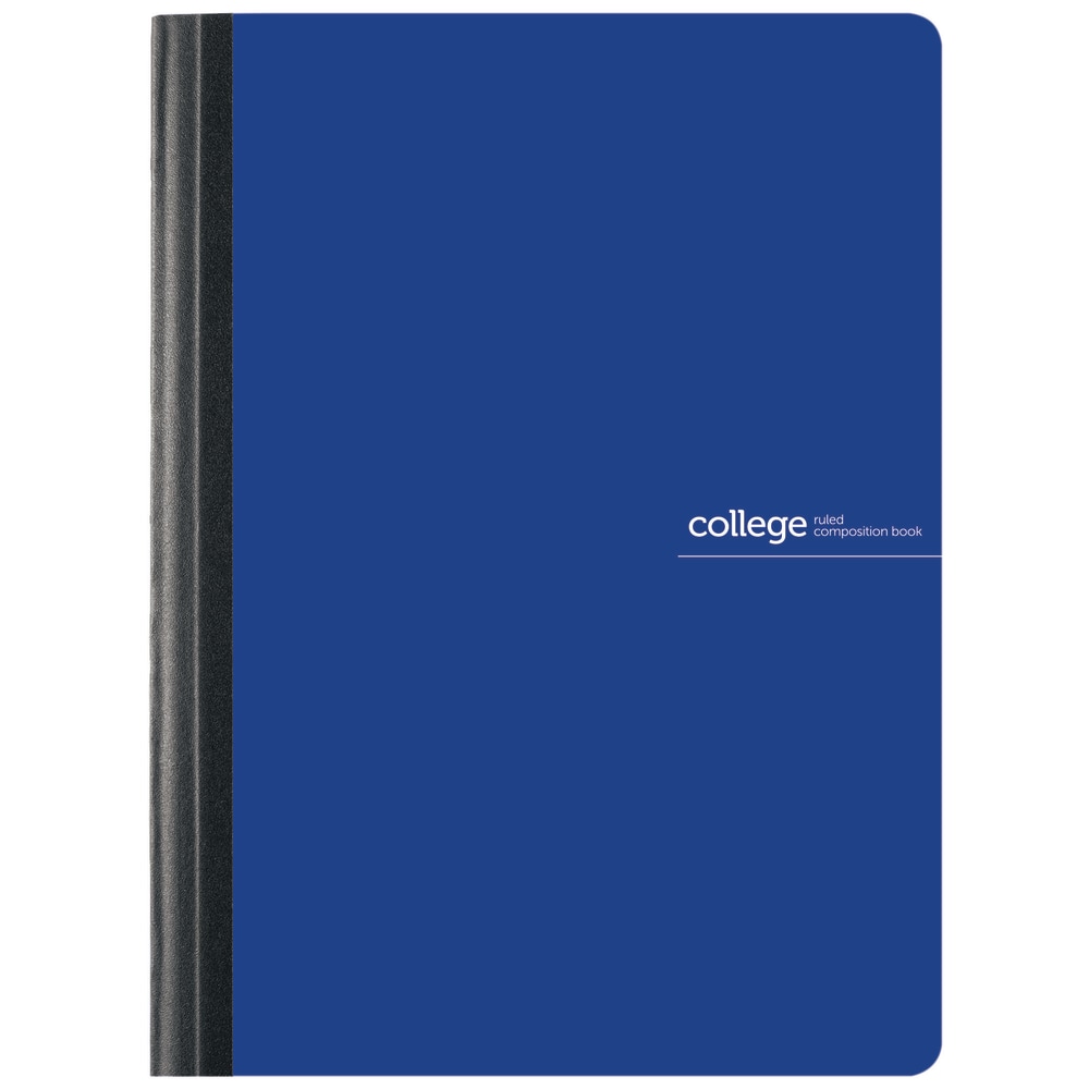 Office Depot Brand Poly Composition Book, 7-1/2in x 9-3/4in, College Ruled, 80 Sheets, Blue (Min Order Qty 61) MPN:HPS-COMPCRBLU