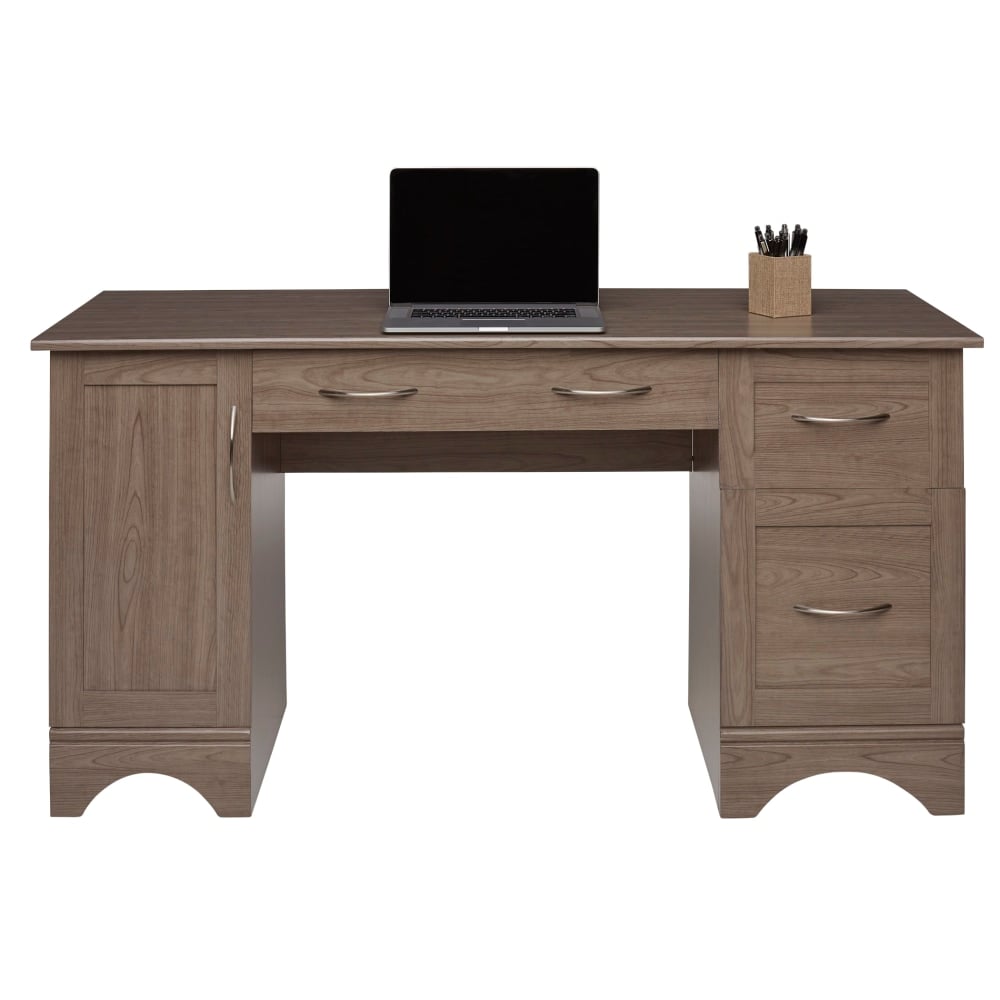 Realspace Pelingo 60inW Computer Desk, Gray MPN:SH-OF-2515