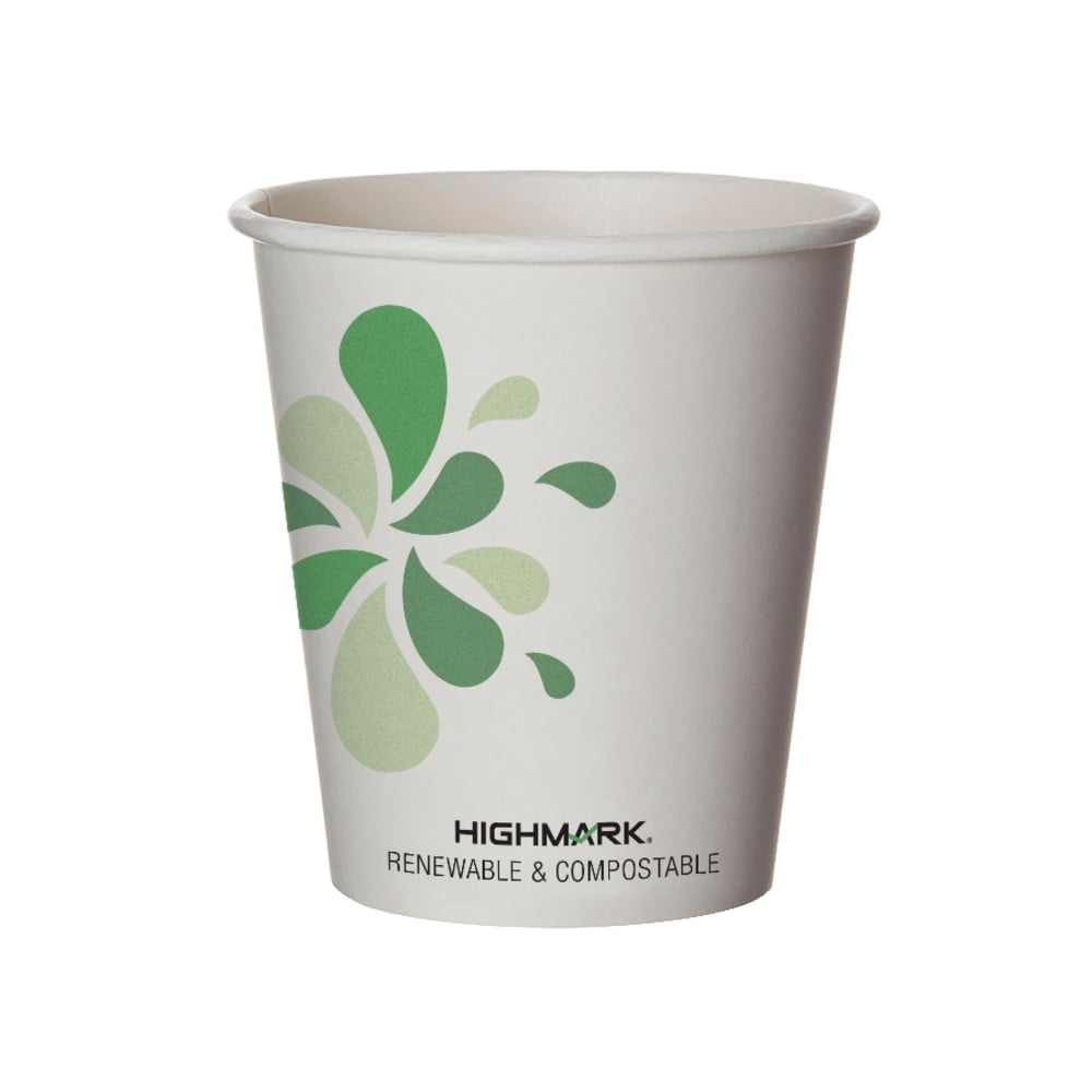 Highmark ECO Compostable Hot Coffee Cups, 10 Oz, White, Pack Of 500 MPN:BHC10Z04967