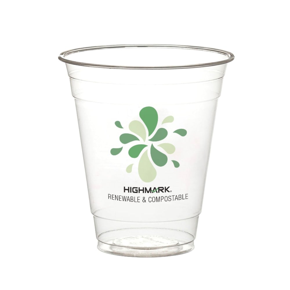 Highmark ECO Compostable Plastic Cups, 12 Oz, Clear, Pack Of 500 MPN:EPCC12Z06678