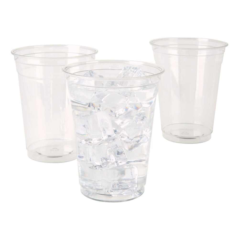 Highmark Plastic Cups, 16 Oz, Clear, Pack Of 100 (Min Order Qty 2) MPN:PCTP160C100ODOM