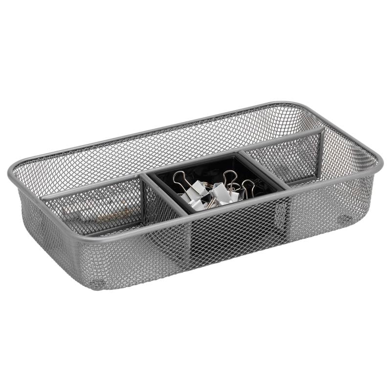 Office Depot Brand Mesh Drawer Organizer, Silver (Min Order Qty 21) MPN:NW-013A-A