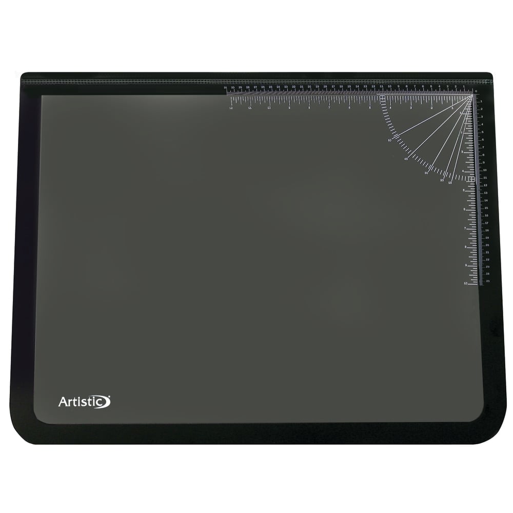 Office Depot Brand Clear Overlay Desk Pad, 19in x 24in, Black (Min Order Qty 4) MPN:41100-OD