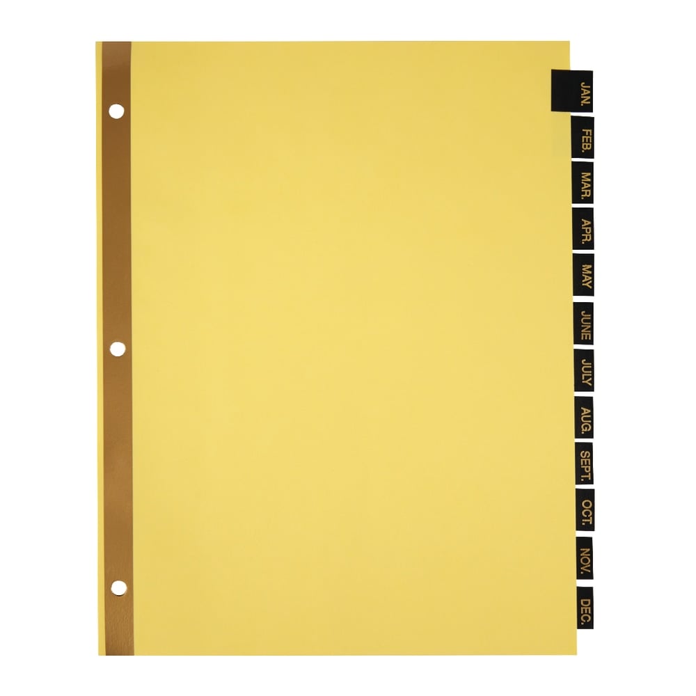 Office Depot Brand Preprinted Index Tab Dividers, Jan-Dec Tab (Min Order Qty 59) MPN:3585499247