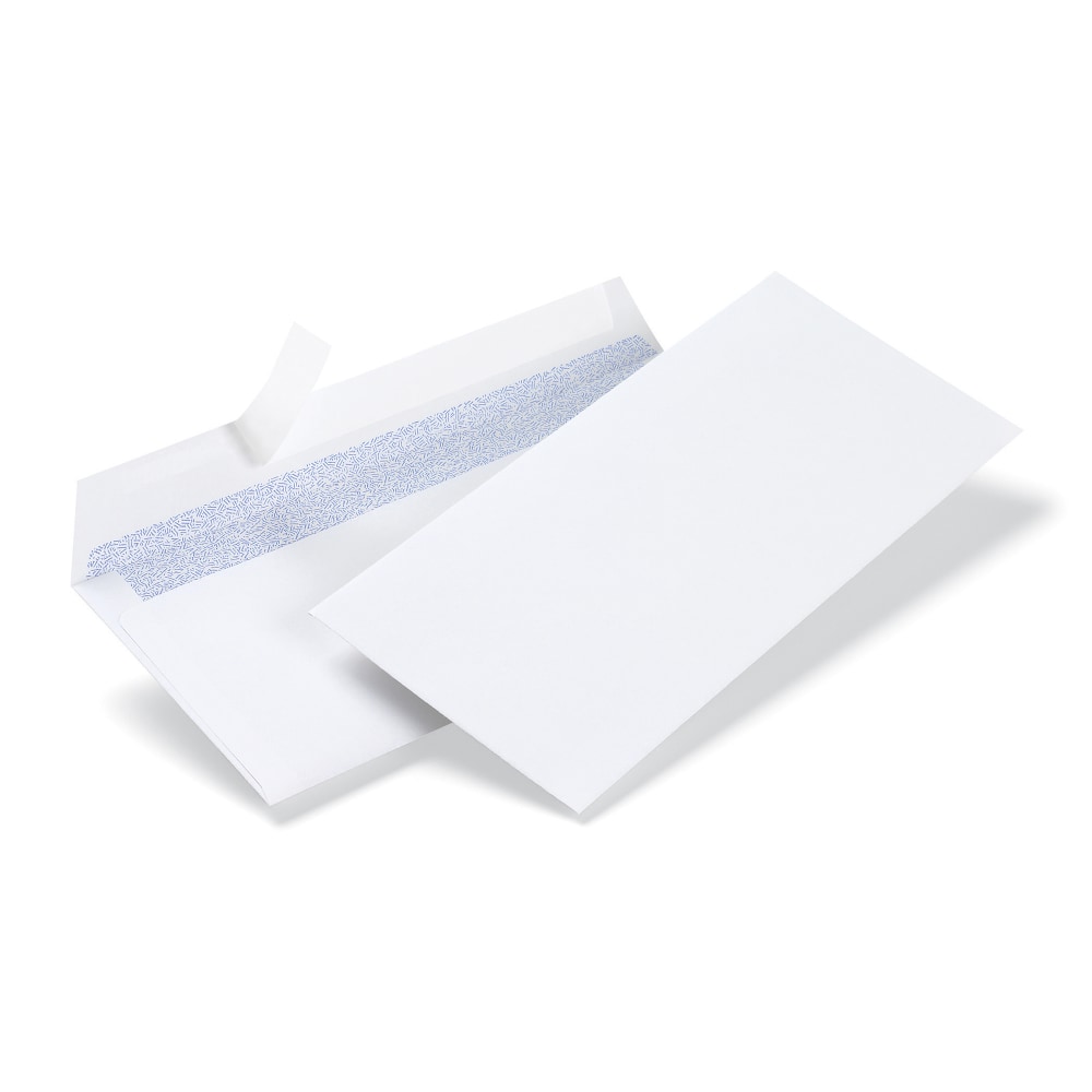 Office Depot Brand #10 Security Envelopes, Clean Seal, 30% Recycled, White, Box Of 250 (Min Order Qty 3) MPN:ODP77R48