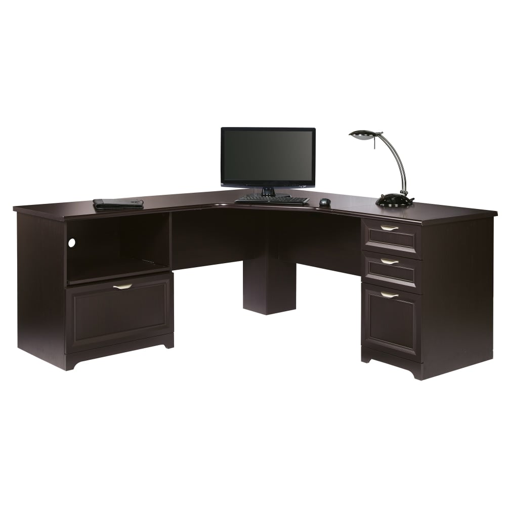 Realspace Magellan Performance 71inW L-Shape Corner Desk, Espresso MPN:956652
