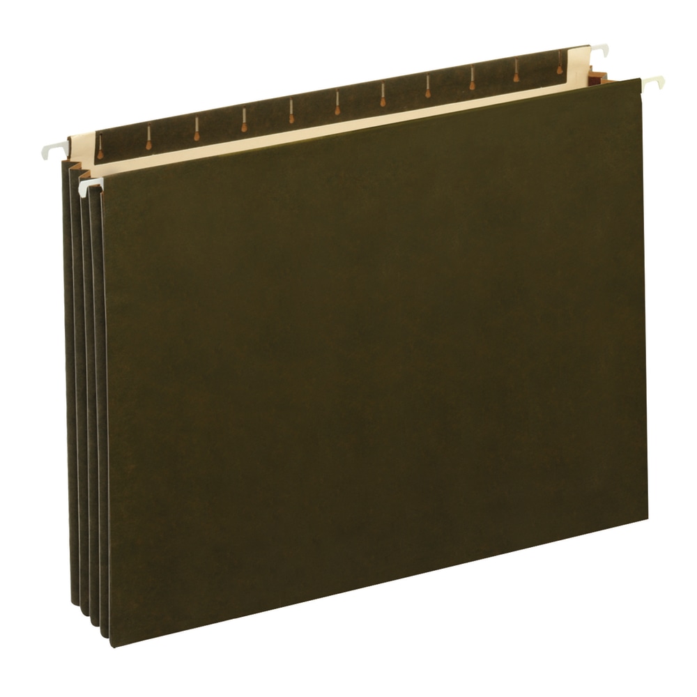 Office Depot Brand Expanding Hanging File Pocket With Full-Height Gussets, 3 1/2in Expansion, Legal Size, Standard Green (Min Order Qty 3) MPN:734115OD