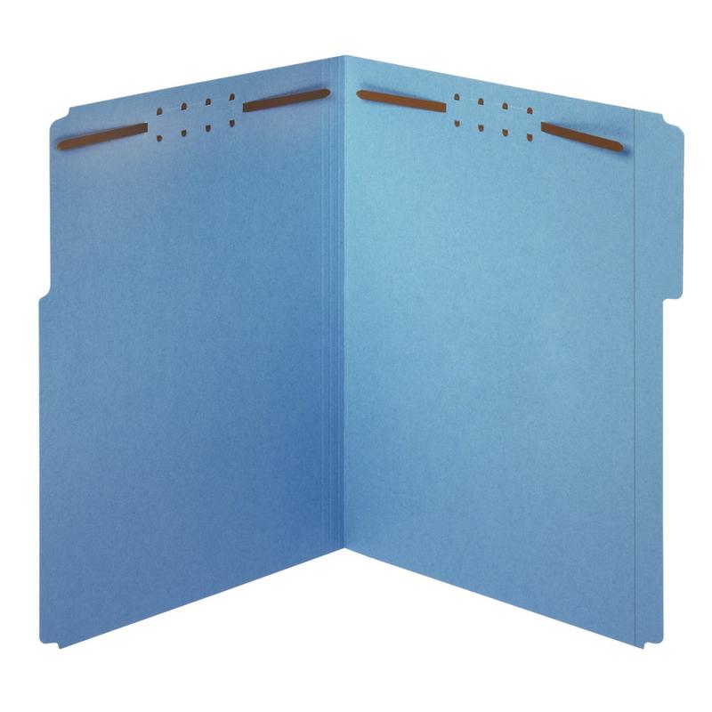 Office Depot Brand Color Fastener File Folders, Letter Size, Blue, Pack Of 50 Folders (Min Order Qty 3) MPN:OD22040GW