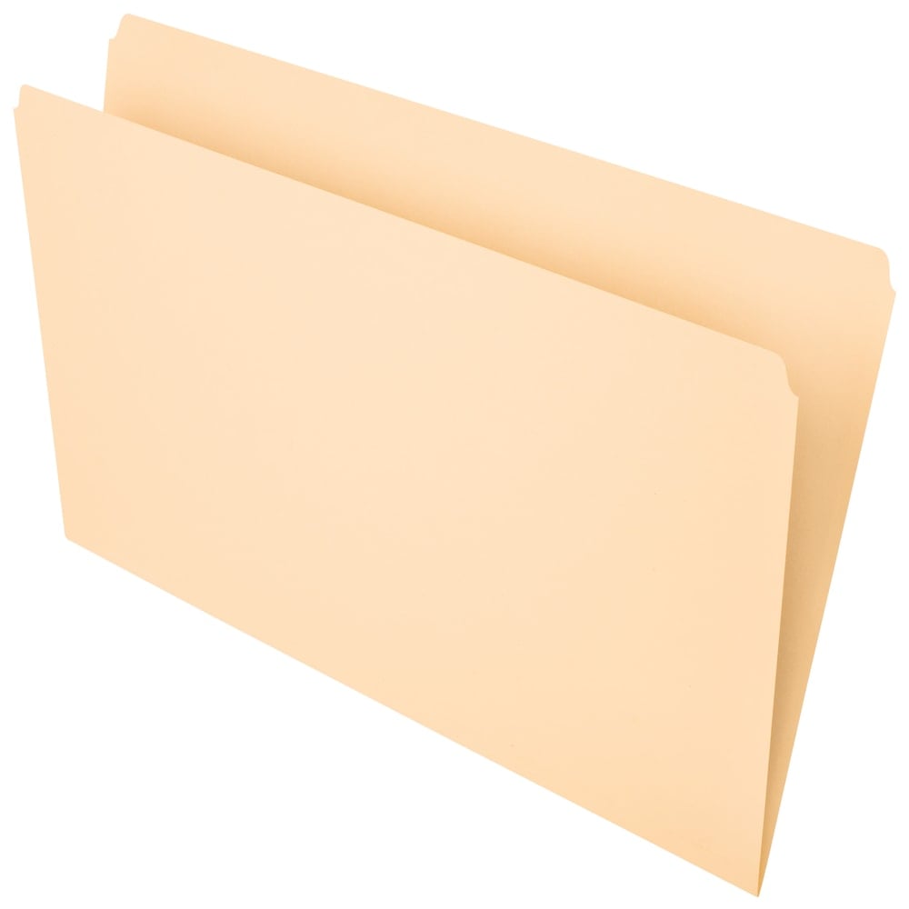 Office Depot Brand File Folders, Straight Cut, Legal Size, Manila, Pack Of 100 (Min Order Qty 4) MPN:OD753