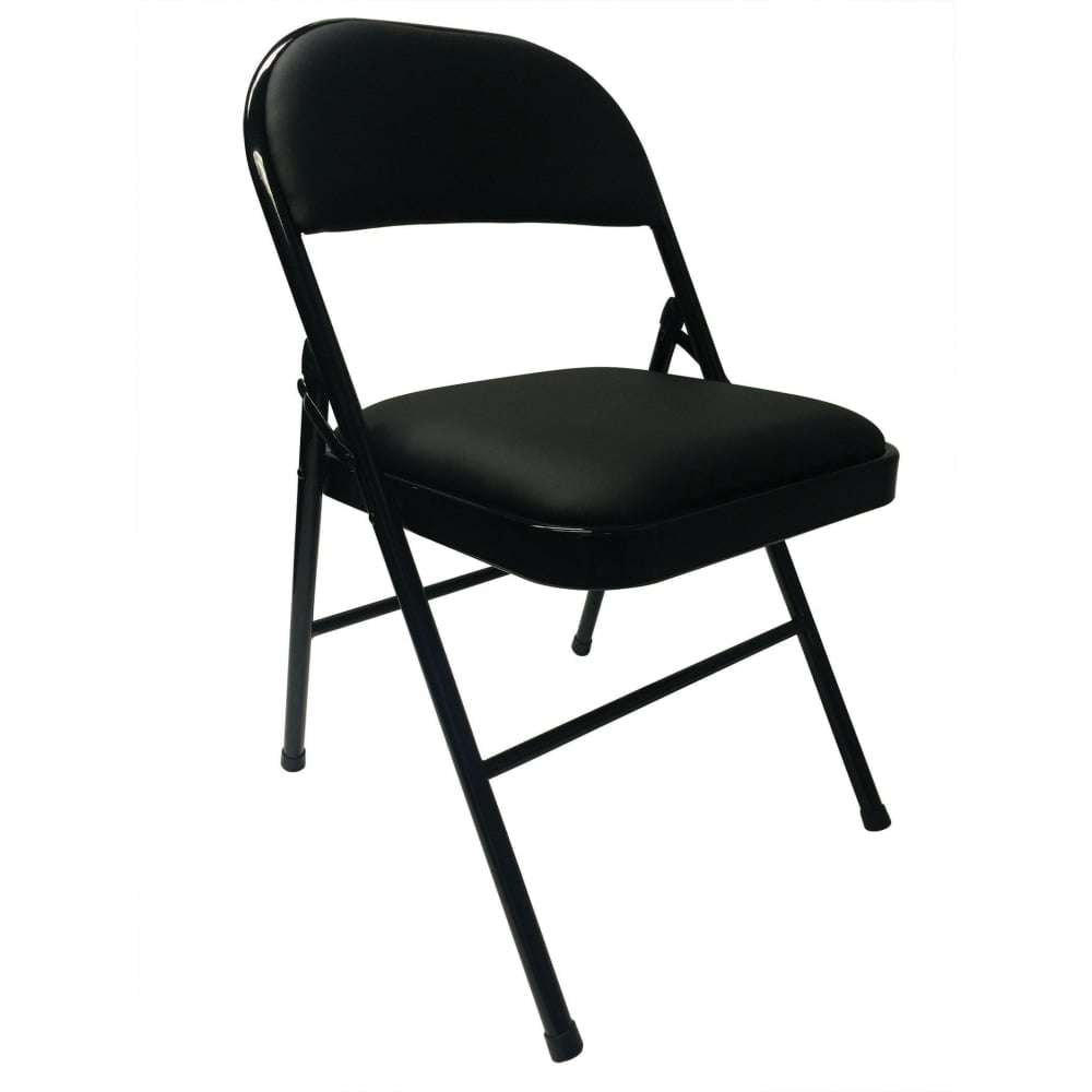 Realspace Metal Folding Chair, Black MPN:86415