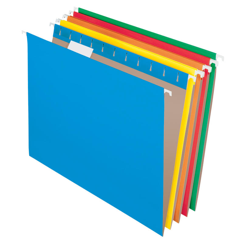 Office Depot Brand Hanging File Folders, Letter Size, Assorted Colors, Box Of 25 (Min Order Qty 6) MPN:81663OD