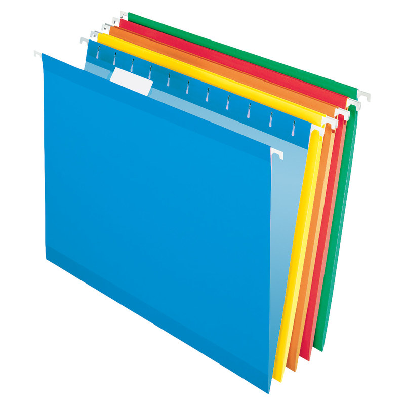 Office Depot Brand Hanging Folders, Letter Size, Assorted, Box Of 25 (Min Order Qty 8) MPN:959429OD