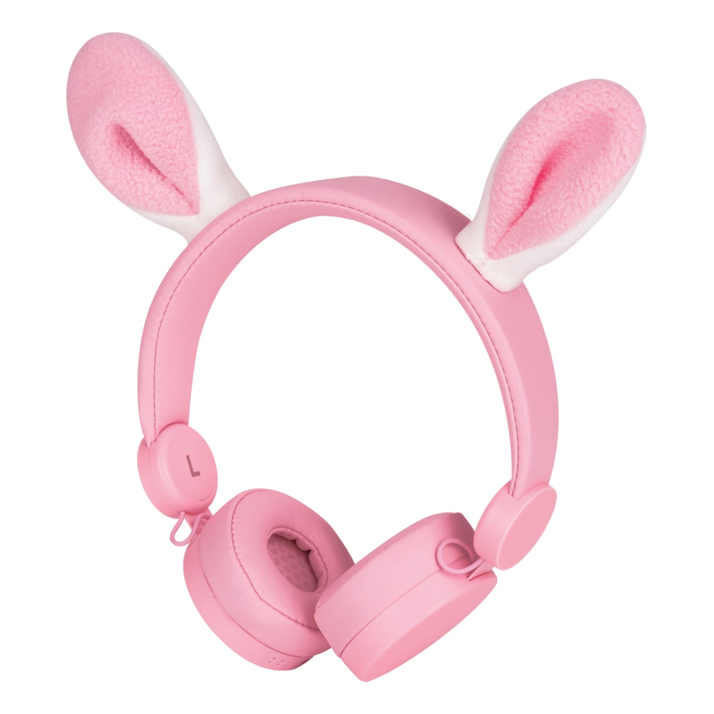 Ativa Kids On-Ear Wired Animal Headphones With On-Cord Microphone, Rabbit (Min Order Qty 5) MPN:KD-22M