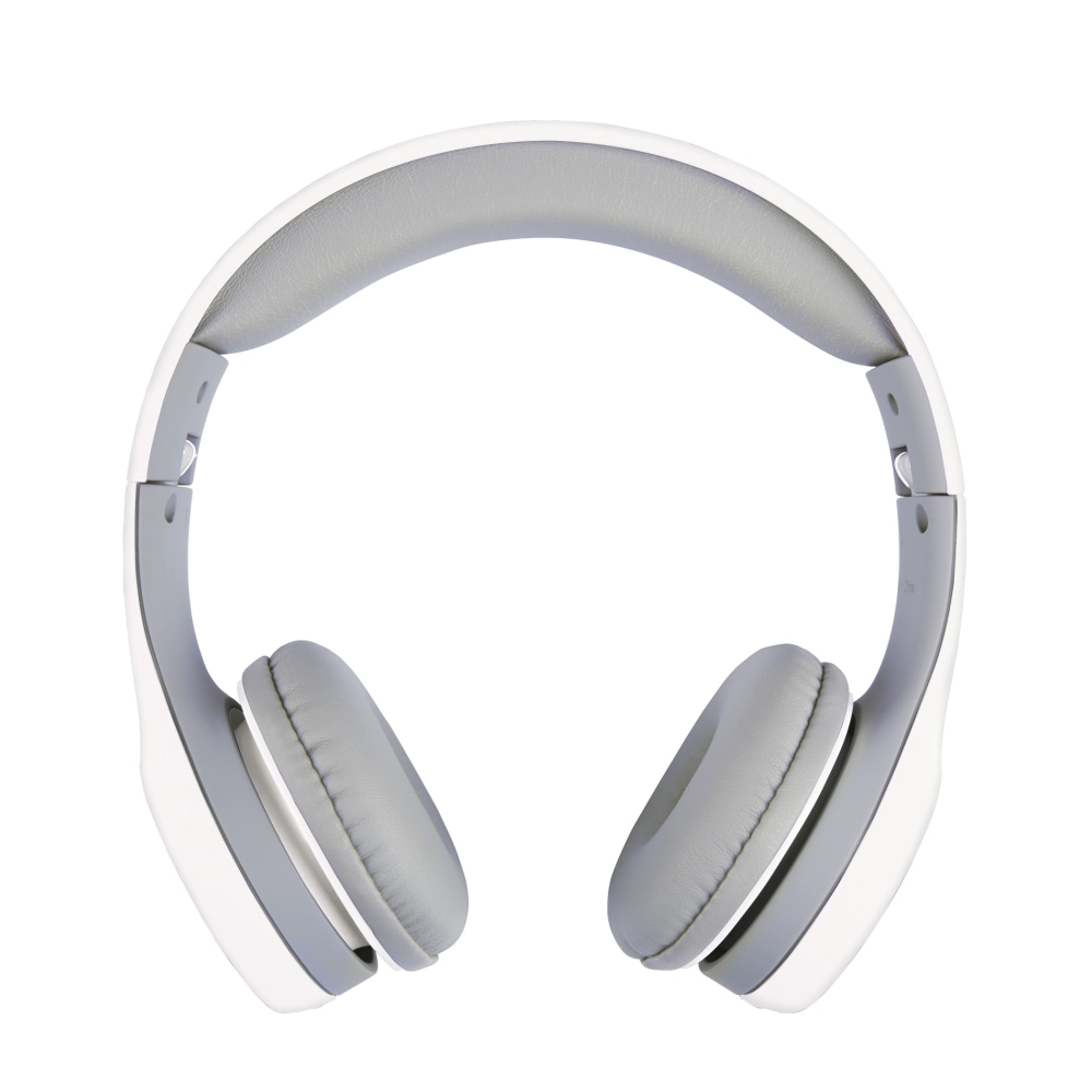 Ativa Kids On-Ear Wired Headphones With On-Cord Microphone, White/Gray (Min Order Qty 4) MPN:MW-LQ-01WHI