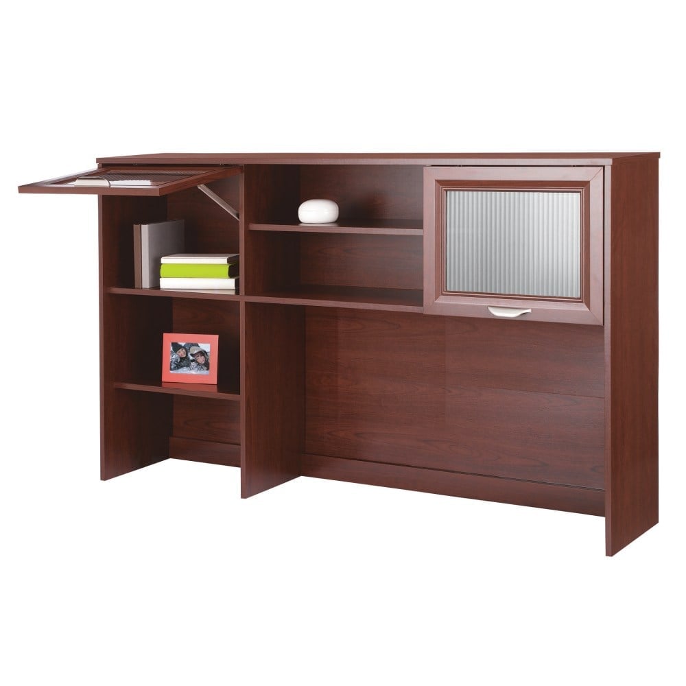 Realspace Magellan 58inW Hutch For Corner Or L-Shaped Computer Desks Cherry MPN:HS-MG-0176