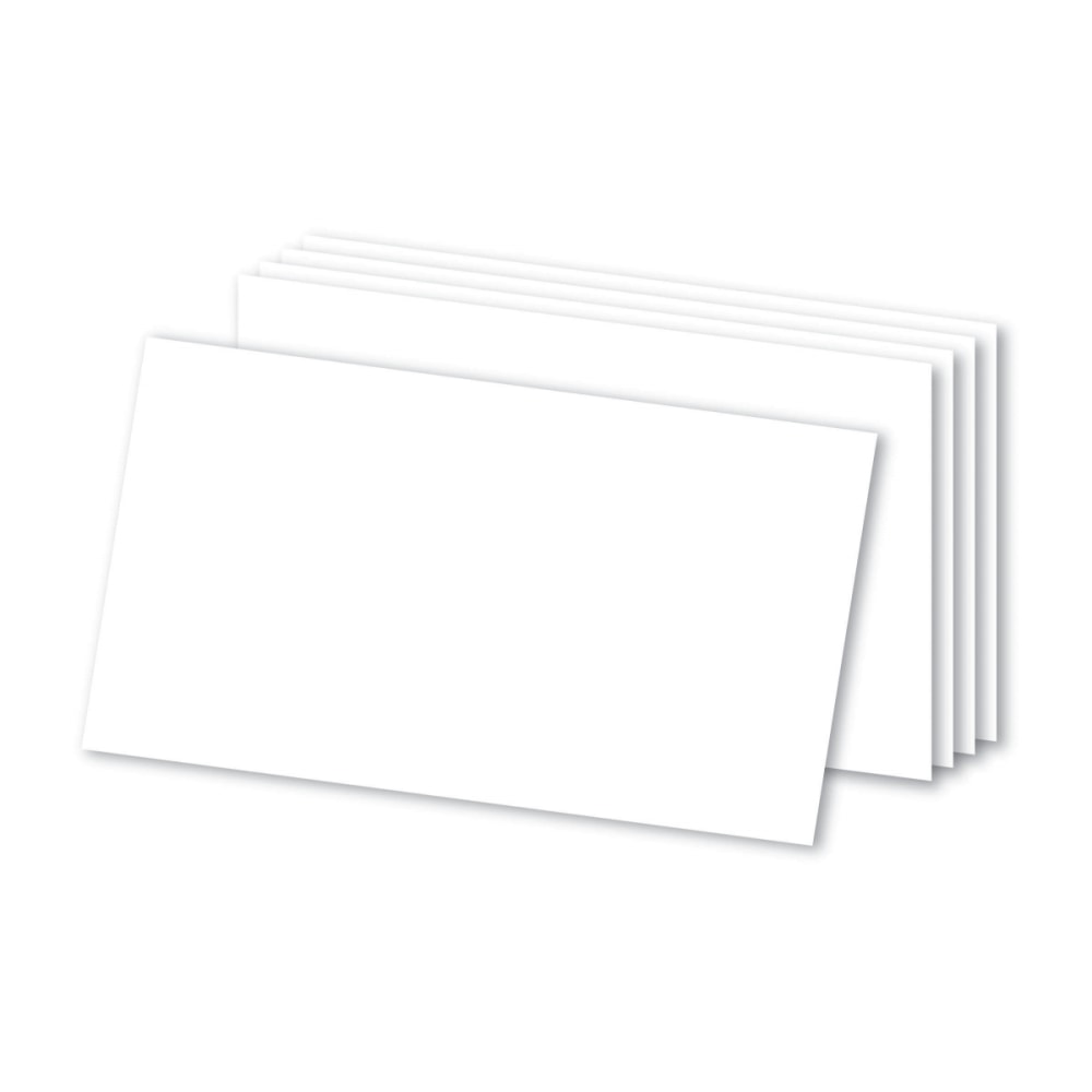 Office Depot Brand Blank Index Cards, 3in x 5in, White, Pack Of 100 (Min Order Qty 109) MPN:OD30