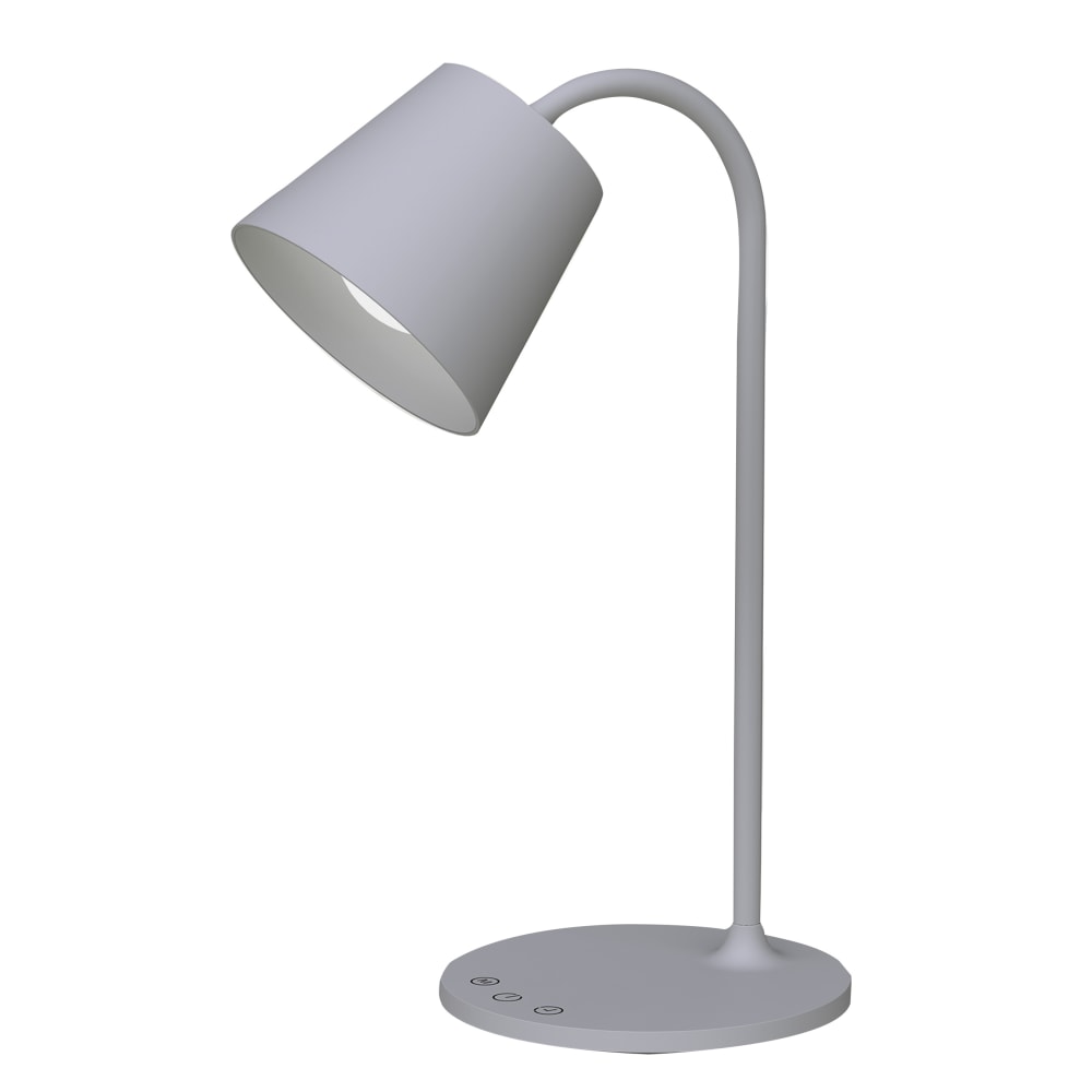 Realspace Kessly LED Desk Lamp With USB Port, 17inH, Gray (Min Order Qty 2) MPN:TT-DL1001GR