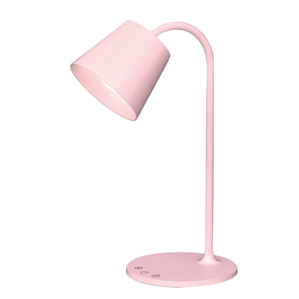 Realspace Kessly LED Desk Lamp With USB Port, 17inH, Pink (Min Order Qty 3) MPN:TT-DL1001PK