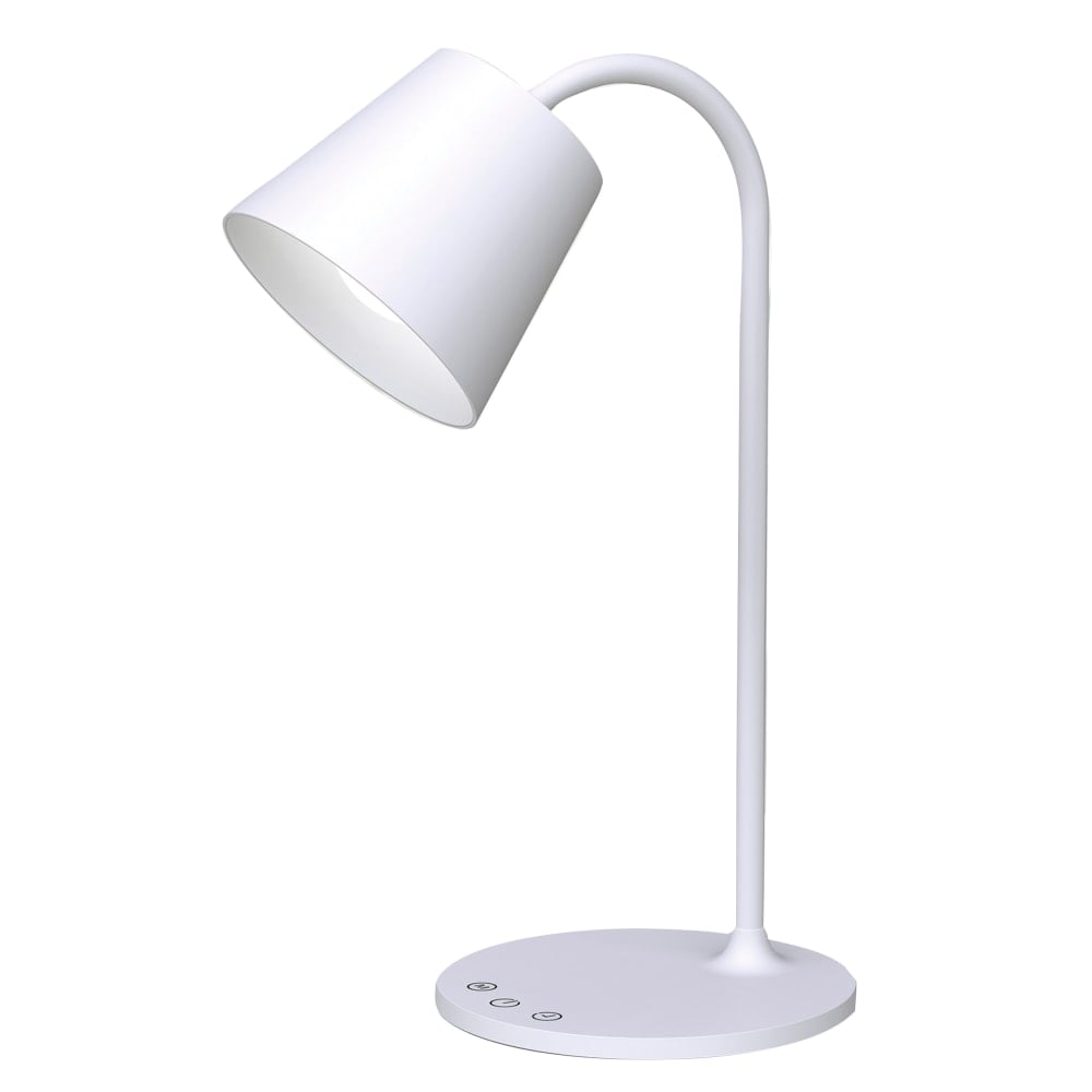 Realspace Kessly LED Desk Lamp With USB Port, 17inH, White (Min Order Qty 2) MPN:TT-DL1001WH