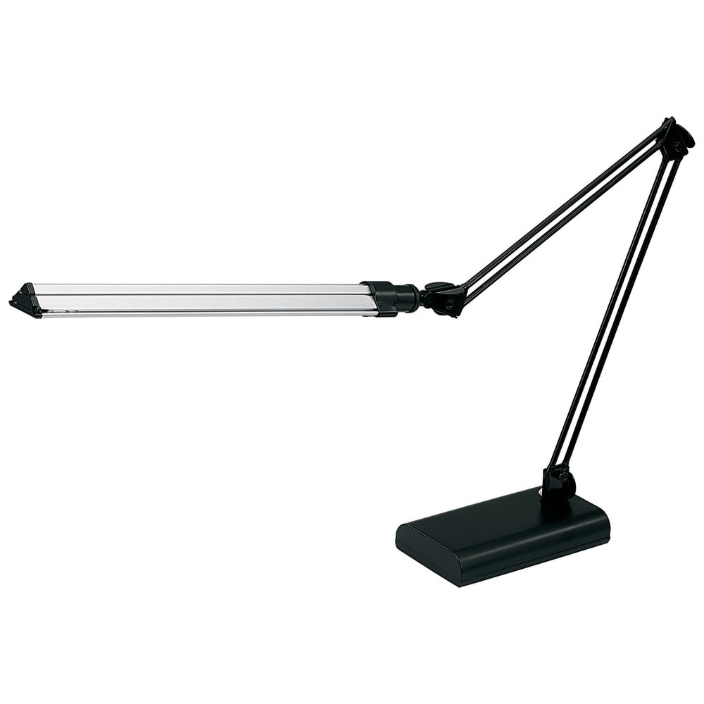 Realspace Architect Desk Lamp, Adjustable, 21-1/2inH, Black/Silver (Min Order Qty 2) MPN:VSL188N